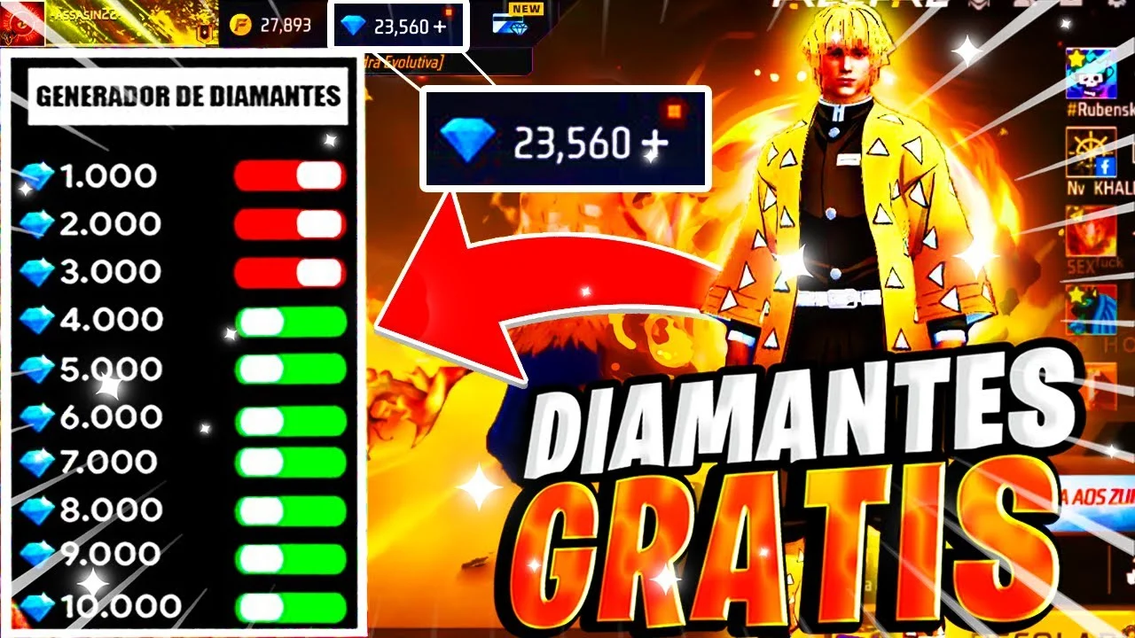 ¡Consigue DIAMANTES GRATIS en Free Fire! 🔥